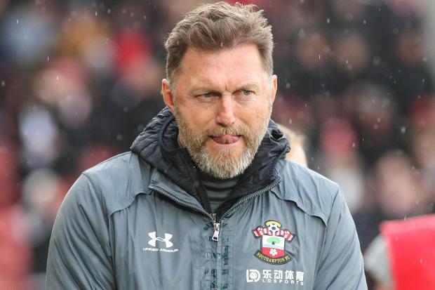 Southampton manager Ralph Hasenhuttl during the Premier League Match between  Southampton and Burnley.  Photo by Stuart Martin..