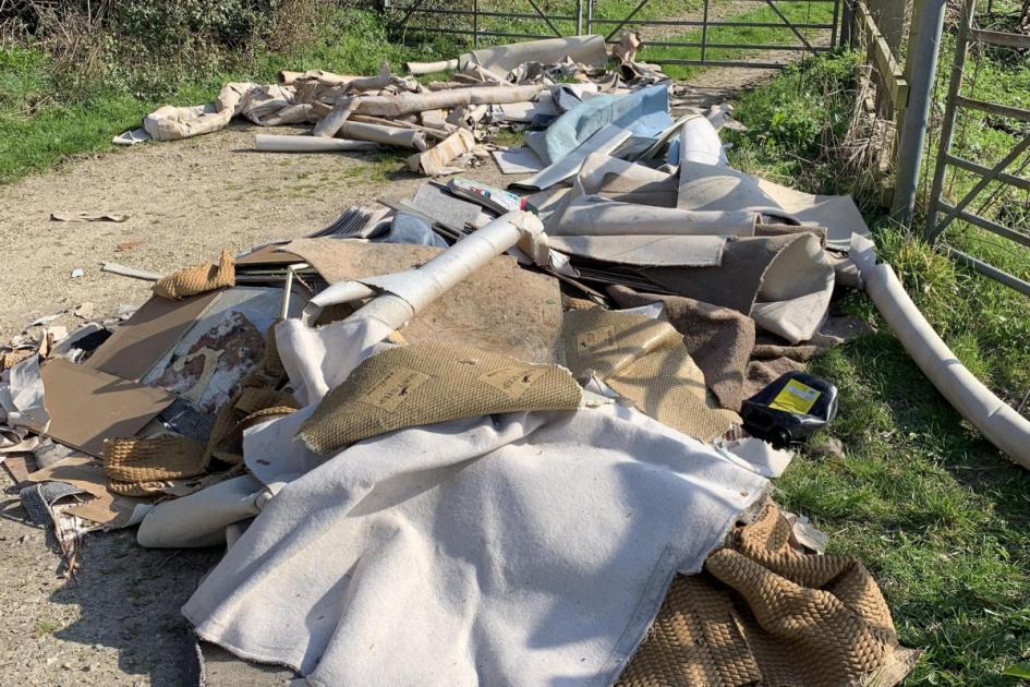 Man fined hundreds of pounds after dumping huge pile of rubbish in Hampshire 