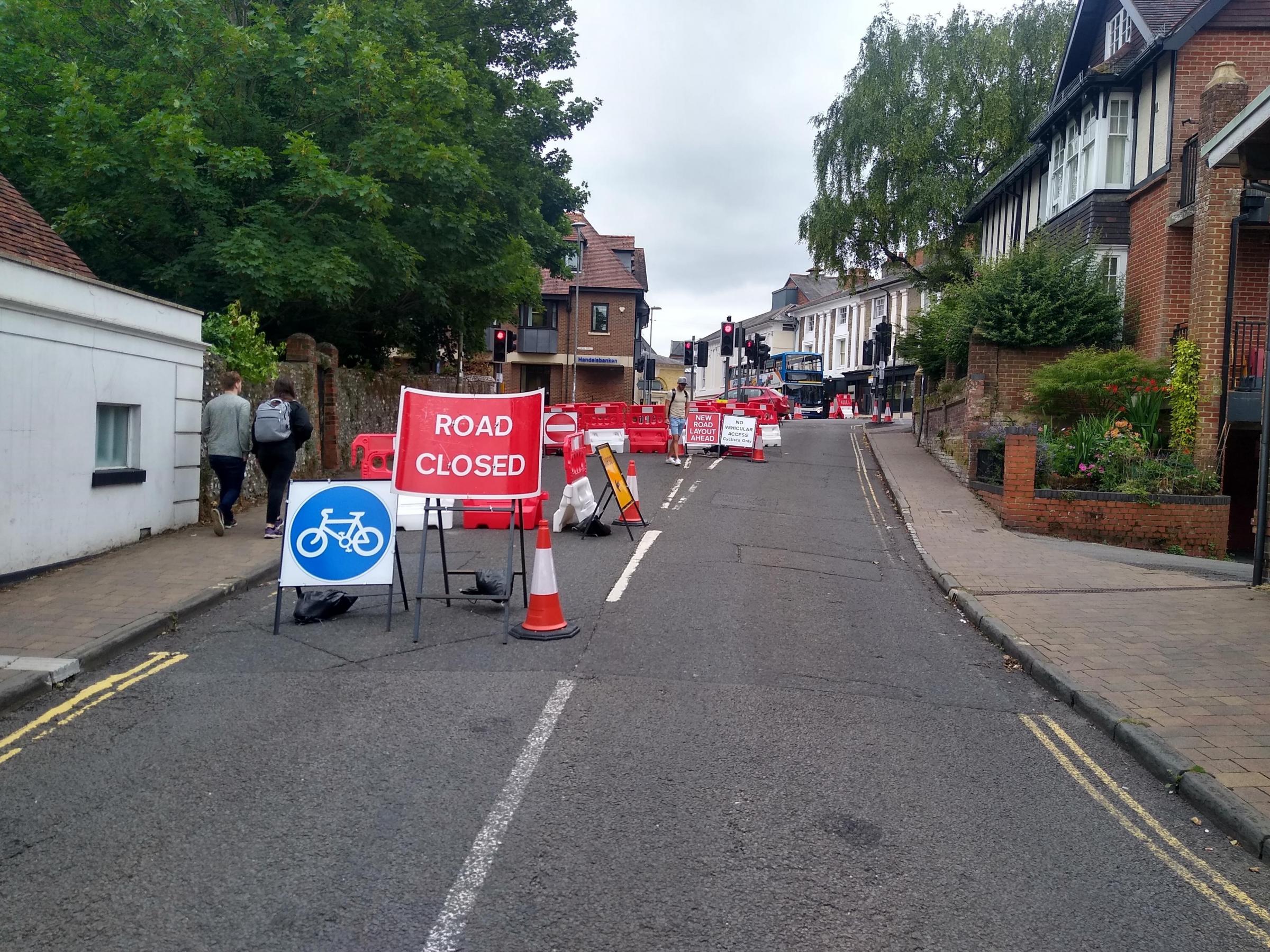 Hyde Street: currently closed to through traffic