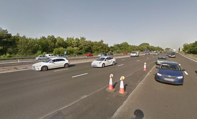 Hour-long delays on motorway due to M27 closure