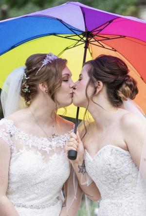 These beautiful brides beat lockdown by just a week