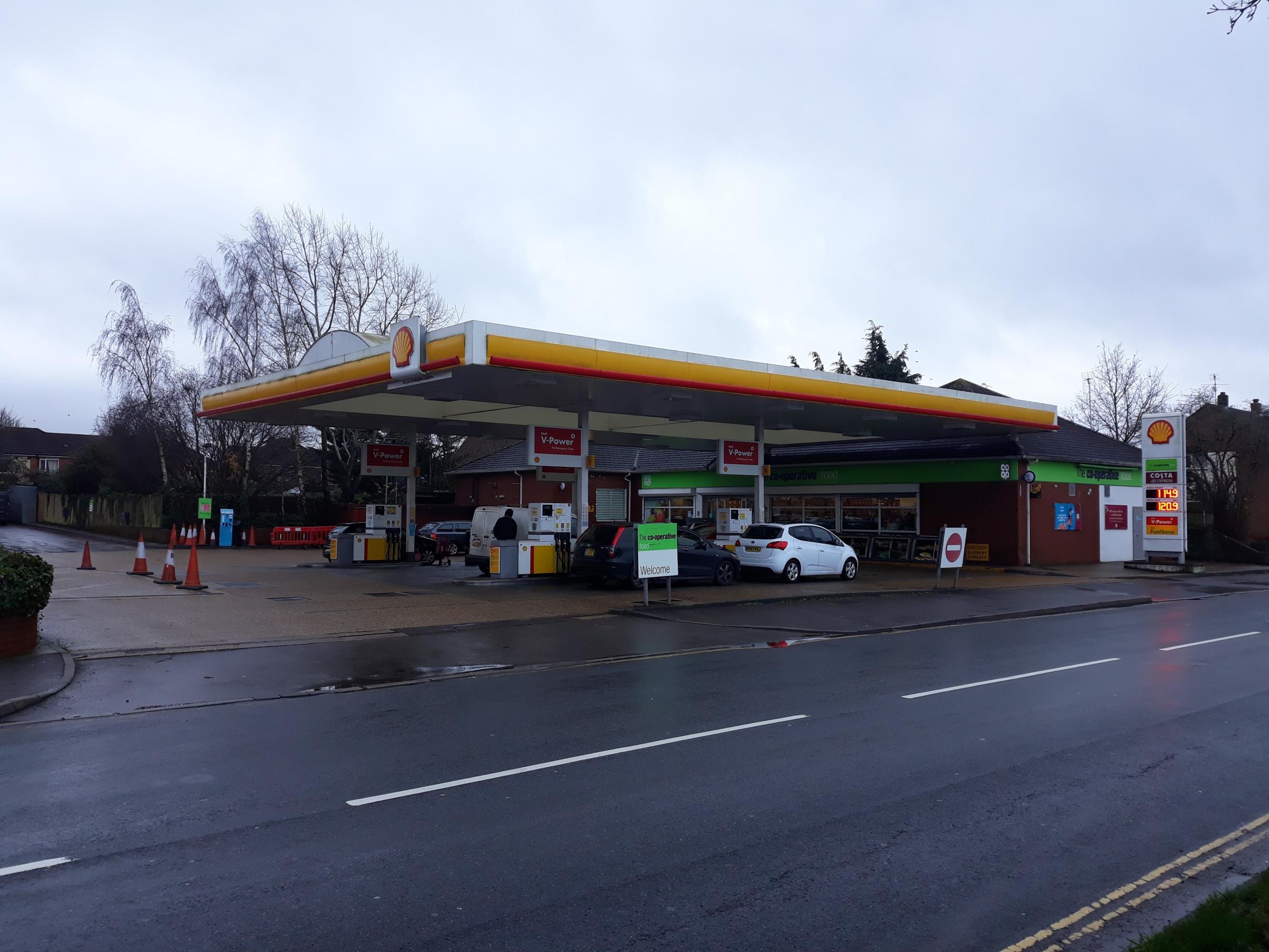 Monksbrook service station on Passfield Avenue, Eastleigh