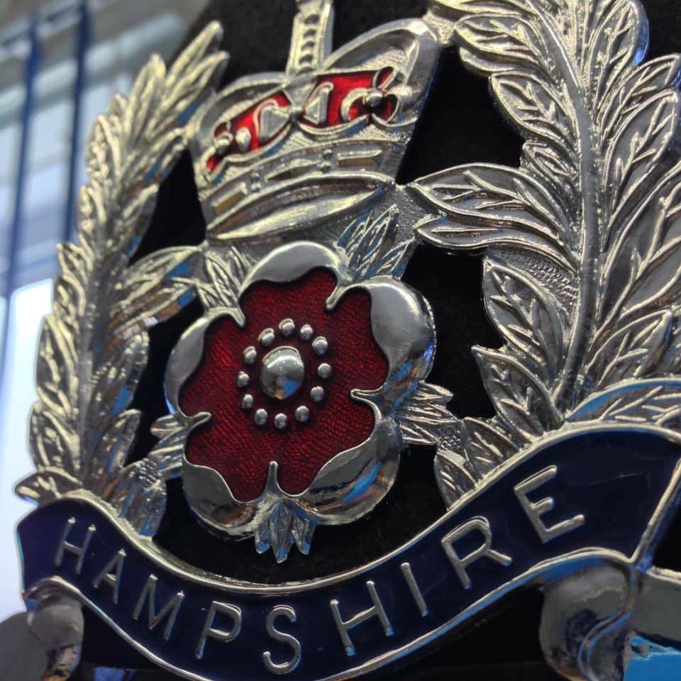 Hampshire Constabulary police helmet