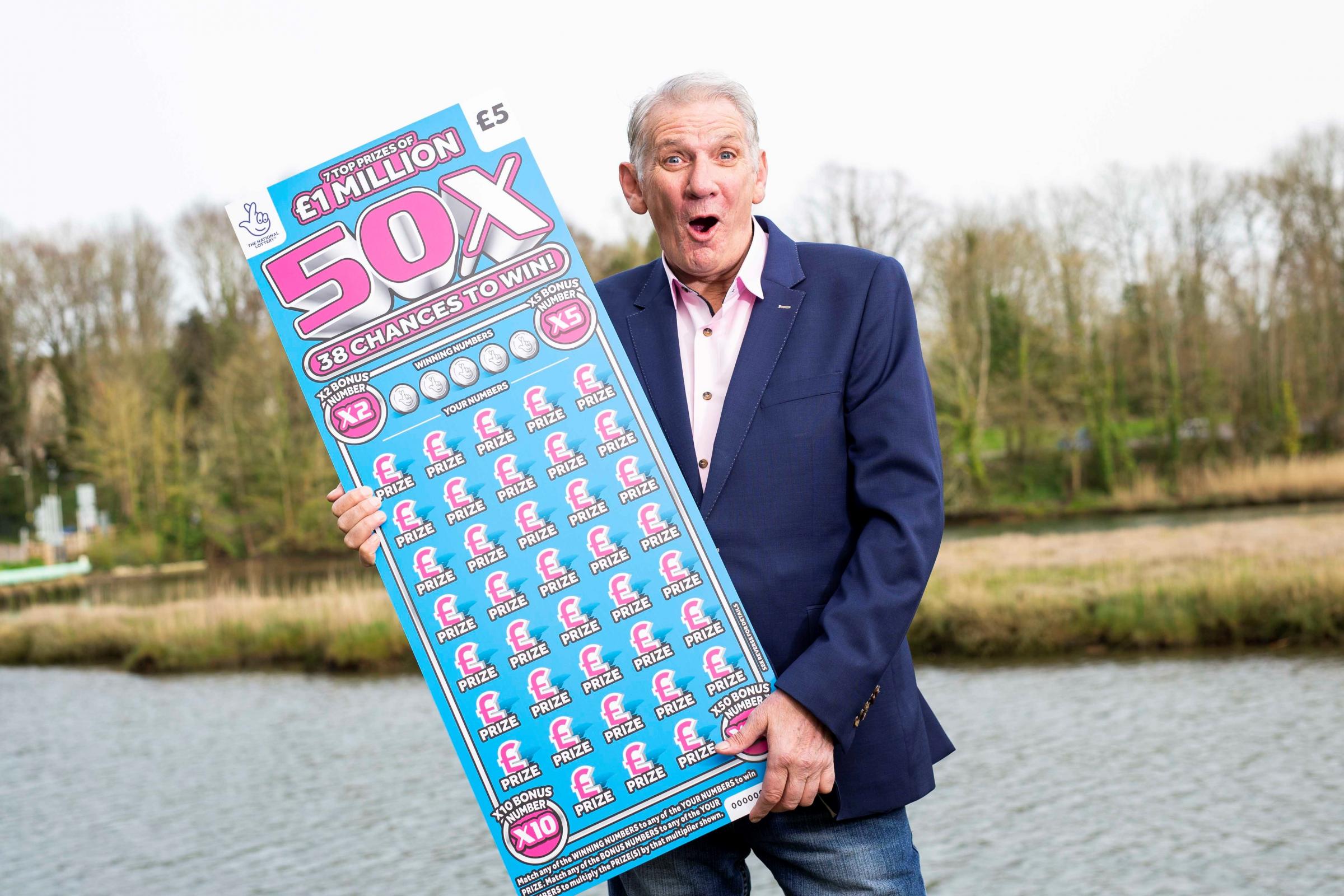 John McFadden (63) from Southampton won £1,000,000 on a National Lottery scratch card