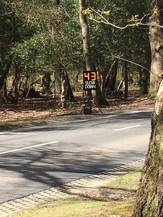 Police recorded 49 drivers over the speed limit in one hour at Roger Penny Way. Picture: New Forest Police