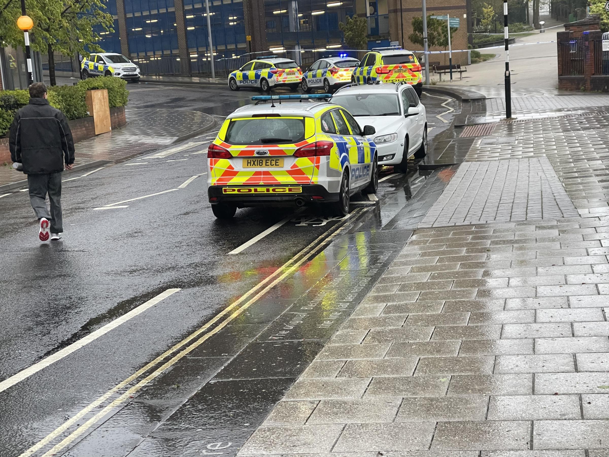 Police operation in West Park Road, Southampton on May 3, 2021