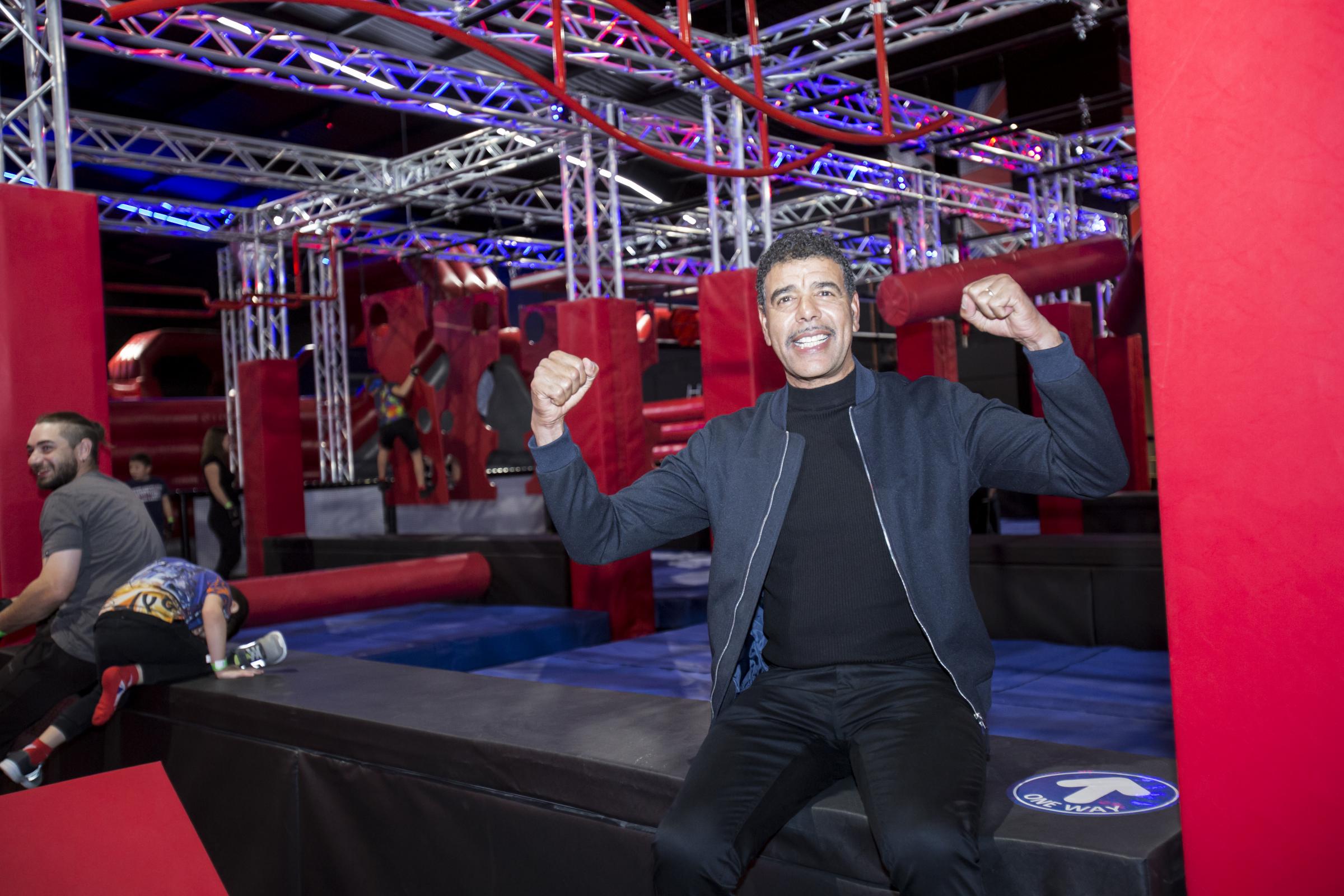 Ninja Warrior presenter Chris Kamara will be there to welcome the first few guests