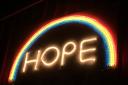 Hope rainbow displayed in Romsey