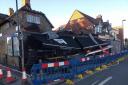 The aftermath of the blaze in Southampton