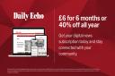 Grab a Daily Echo digital subscription for just £6 for 6 months