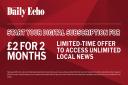 The Daily Echo's digital subscription sale.