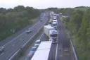 Police were called to M3 southbound after a crash