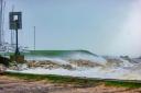 A picture of Hamble point when Storm Eunice hit Southampton