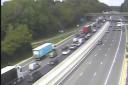 There are delays on the M3 Northbound following a crash between Chandler's Ford and Winchester
