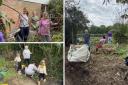 Hundreds of people took part in a big community tidy event at Tanners Brook Primary School in Southampton