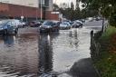 Flooding on Southern Road, Southampton in October 2023