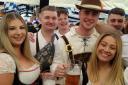 Many of the revellers made the most of Oktoberfest by dressing in Bavarian-style costumes