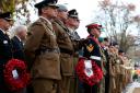 A Remembrance Day service at the Cenotaph in Watts Park, Southampton