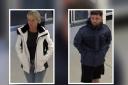 Police have released CCTV images of a man and a woman they would like to speak to after £350 worth of toys were stolen