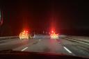 National Highways and police stopped traffic on the M27 last night