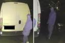 Police want to speak to these two men after the attempted break-in