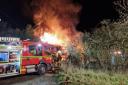 A cottage between Romsey and North Baddesley was destroyed by fire