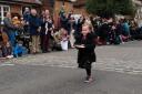 A pupil from Beaulieu Village Primary school takes part in one of the races