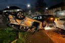 Dramatic photos show the aftermath of a crash on Burgoyne Road in Southampton which damaged three cars