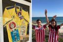 Ken Andrews has a Saints shrine in Oz enjoyed by his Saints supporting daughters Penny and Edee