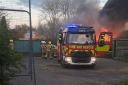 Firefighters tackle blaze at the former World of Water site in Romsey