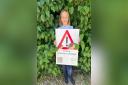 Florence was awarded a sign by RACE after she inspired a initiative to help save hedgehogs.