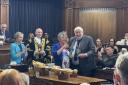 Cathie McEwing and Ivan White were made Honorary Aldermen at a special Southampton City Council meeting