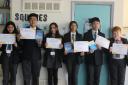 Lawn Manor Academy pupils who achieved gold in the Junior Maths Challenge