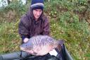 Paul Summers with an 18lb scaly at Linbrook Fishery