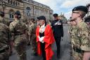 PHOTOS: Crowds line the streets as the Rifles march through Hampshire city