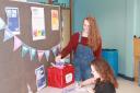 Peter Symonds students set up a postbox to share positive messages as part of Time to Talk day