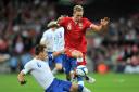 Action frm England v Wales