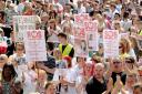 Hundreds of people gathered in Millennium Square, in Leeds, when plans to close the children’s heart surgery in Leeds were announced