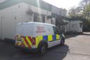 Police forensic team outside Southampton pub