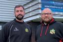Eastleigh RFC head coach Will Croker and senior coach Kevin Cotterell