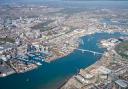 Aerial view of Southampton.