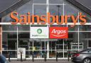 General view of the entrance to a Sainsbury's supermarket.