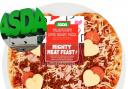 Say ‘I love you’ with a heart shaped pizza from Asda this Valentine’s Day (Asda/PA)
