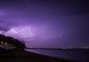 Lightning at Weston Shore by Justin Webber
