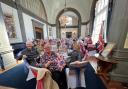 City residents and Lord Mayor Cllr Rayment enjoying a tea party in the Mayor's Parlour