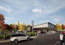 A CGI of an Aldi supermarket which will be built at Salisbury Road, Totton, if the scheme is approved.