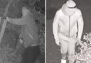 Five masked men (two pictured) steal designer items from Warsash house
