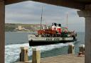 Waverley backs out from Swanage pier