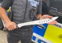 Manchete seized by police after member of the public found in Thornhill
