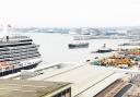 Cruise ships alongside Southampton Docks